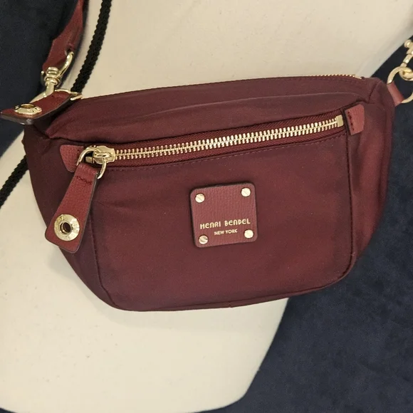 Henri Bendel Fanny/Crossbody/Belt Bag Burgundy - Picture 3 of 14